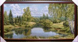 Пейзаж с березами 70*130см - Арт-Декор. Продажа художественных изделий оптом и розницу