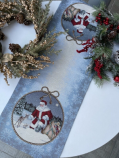 Салфетка Дед Мороз и лесные друзья 36:98см - Арт-Декор. Продажа художественных изделий оптом и розницу