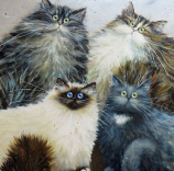 Декобокс. Коты 2   25*25 см - Арт-Декор. Продажа художественных изделий оптом и розницу